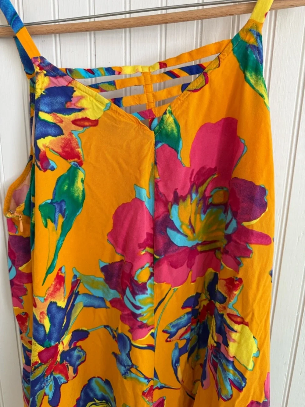 MSK Tropical Jumpsuit Size XL - Picture 6 of 6